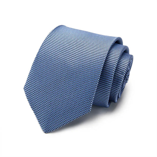 Light Blue Textured Design Silk Tie